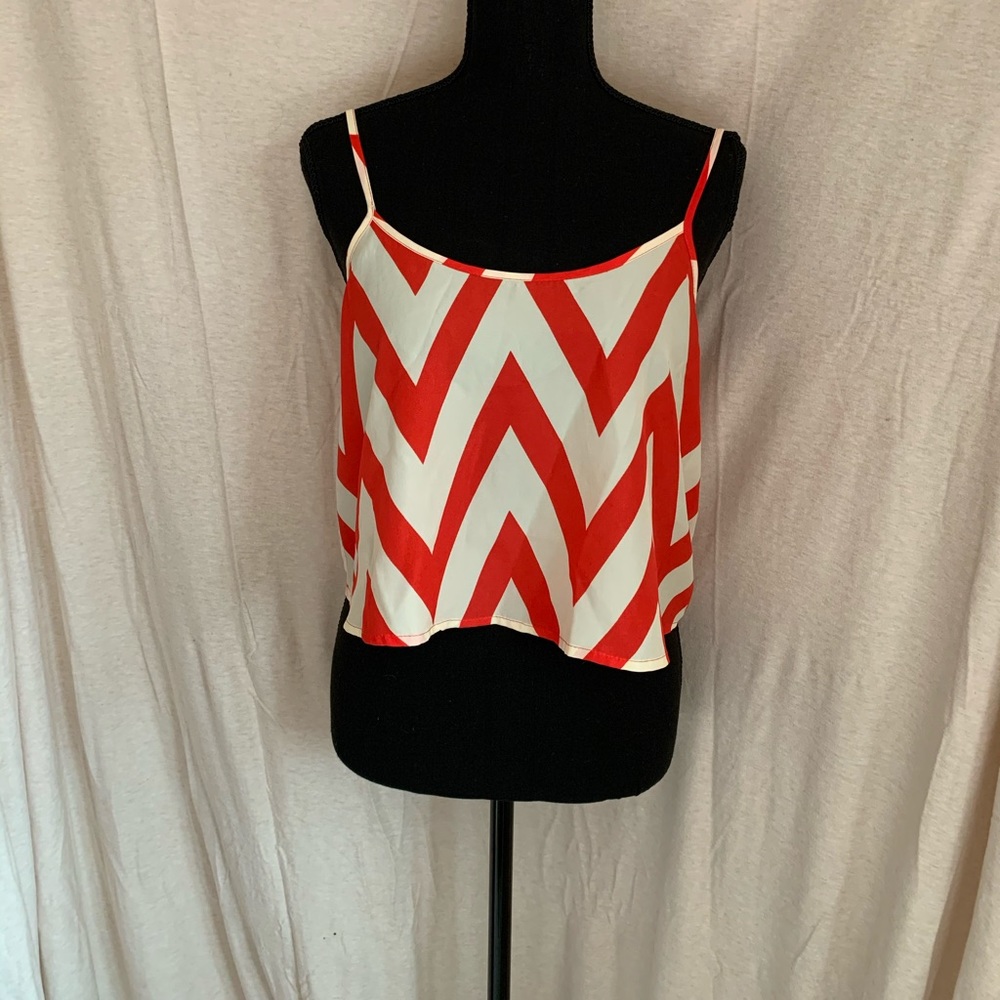 Cute red and white top